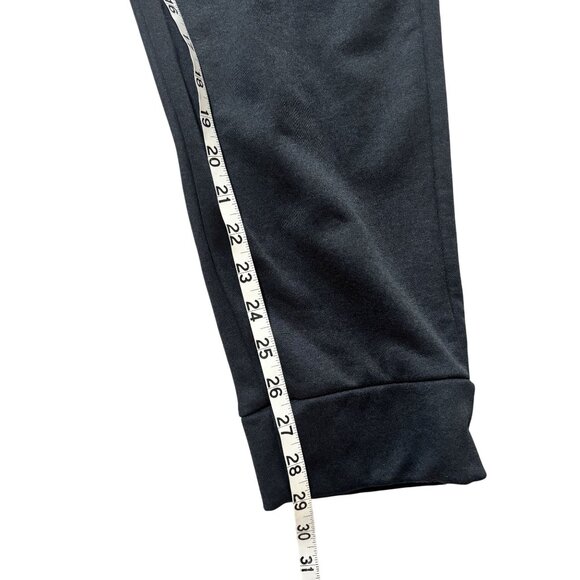 Mens Athletic Joggers Zipper Pockets Elastic Waistband Soft Fabric Size L Black - Picture 9 of 11